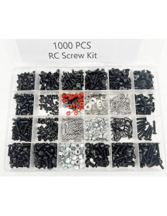 Kit de Tornillos RC 1000pcs M3 M4 Xerial para Coche Escala 1:8 1:10 2