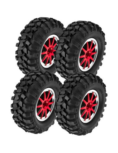 Neumáticos Off-Road 1/10 HIRCQOO 96mm con Llantas 10 Radios