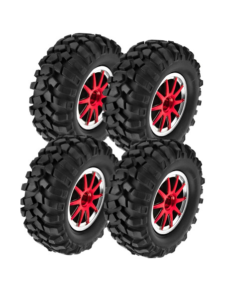 Neumáticos Off-Road 1/10 HIRCQOO 96mm con Llantas 10 Radios