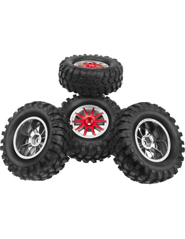 Neumáticos Off-Road 1/10 HIRCQOO 96mm con Llantas 10 Radios