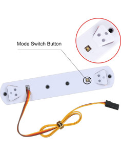 Barra de Luz Flash LED de Policía LAFEINA 14.5cm Naranja 2