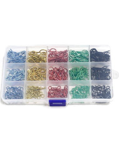260 Clips Universales de Carrocería RC Acero Inoxidable 3 Tamaños