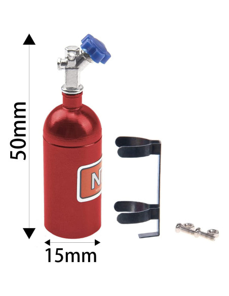 2 Pack Botellas de Nitrógeno Decorativas para Crawler RC 1/10