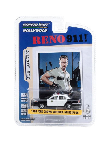 Auto Diecast Greenlight 44980-B 1998 Crown Victoria Policía 1/64