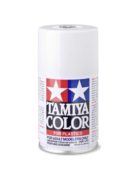 Pintura Spray Tamiya TS-27 Blanco Mate 100ml Lata Aerosol