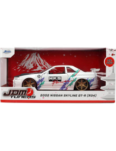 Jada Toys JDM Tuners 1:24 Nissan Skyline GT-R R34 Blanco 2