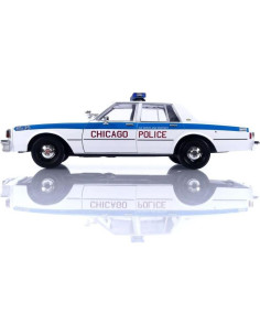 Modelo Diecast 1:18 Chevy Caprice 1989 Policía Chicago 2
