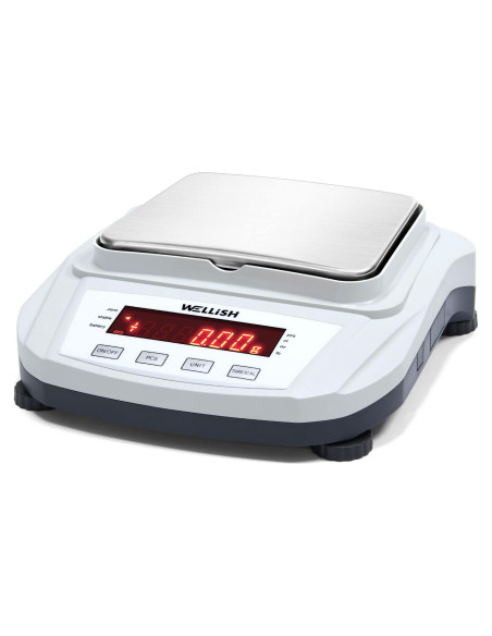 Balanza Analítica Digital WELLiSH 2000g/0.01g Alta Precisión