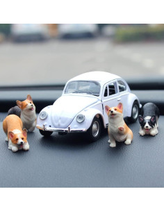 Adornos de Corgi de Resina WAYUTO - Set de 3 Figuras Amarillas 2