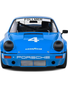 Auto Deportivo Solido 1:18 Porsche 911 IROC Azul 1974 2