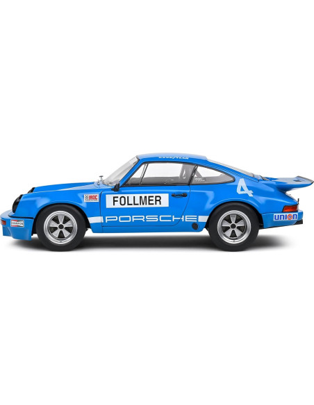 Auto Deportivo Solido 1:18 Porsche 911 IROC Azul 1974