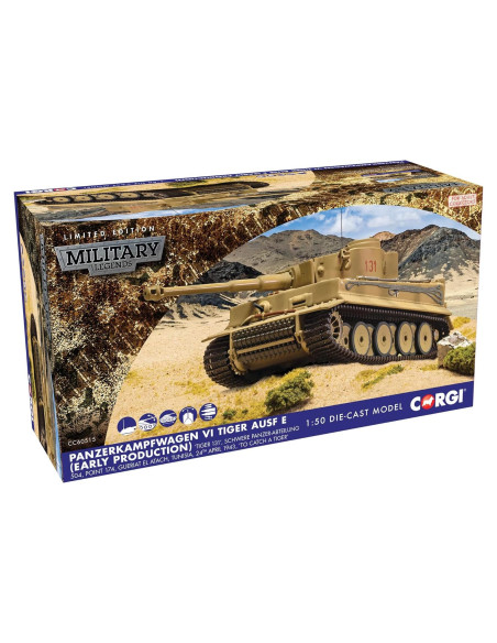 Tanque Diecast Corgi Panzerkampfwagen VI Tiger 131 22.86x12.7cm