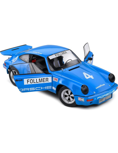 Auto Deportivo Solido 1:18 Porsche 911 IROC Azul 1974