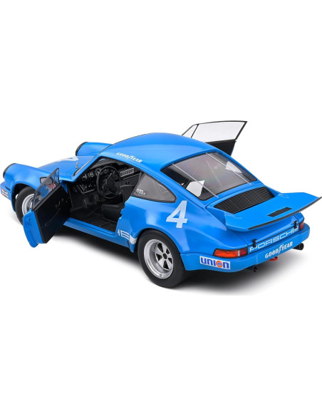 Auto Deportivo Solido 1:18 Porsche 911 IROC Azul 1974