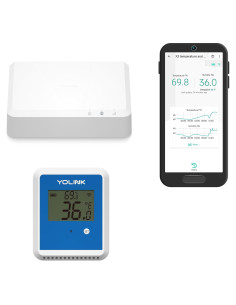 YoLink X3 Higrómetro y Termómetro con Hub Celular 4G LTE
