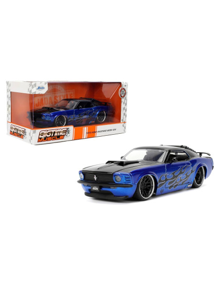Coche de metal fundido Jada Toys 1970 Ford Mustang 1:24 Coche de metal fundido Jada Toys 1970 Ford Mustang 1:24