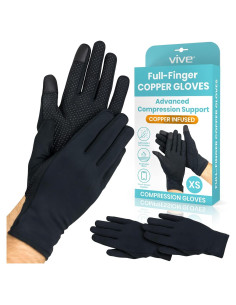 Guantes de Artritis Vive Copper - Compresión Completa Táctil