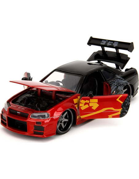 Jada Godzilla 2003 Nissan Skyline GTR R34 1:24 Die-Cast Jada Godzilla 2003 Nissan Skyline GTR R34 1:24 Die-Cast