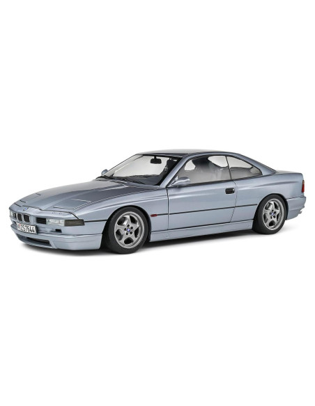 Coche de modelo 1:18 BMW 850 CSI Plata 1992 Solido