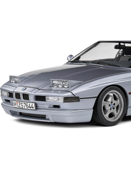 Coche de modelo 1:18 BMW 850 CSI Plata 1992 Solido