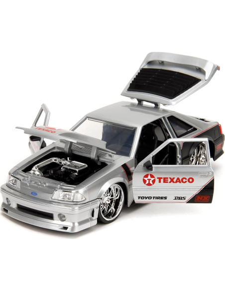 Coche Die-cast Jada Toys 1989 Ford Mustang GT 1:24 Plata Coche Die-cast Jada Toys 1989 Ford Mustang GT 1:24 Plata