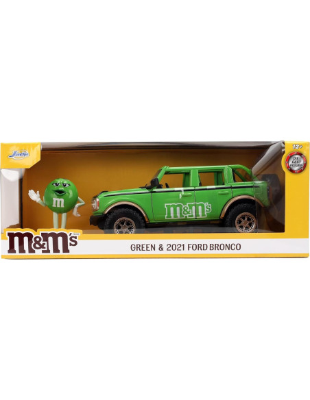 Juguete Coleccionable Jada M&M'S Ford Bronco 2021 1:24 Juguete Coleccionable Jada M&M'S Ford Bronco 2021 1:24