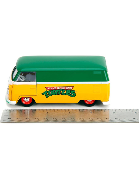 Jada Toys VW Bus TMNT 1961 - Modelo Metal 1:32 Detallado