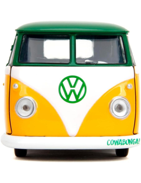 Jada Toys VW Bus TMNT 1961 - Modelo Metal 1:32 Detallado