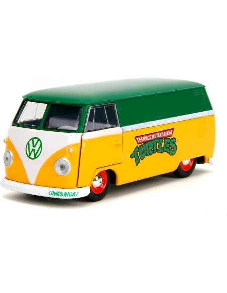 Jada Toys VW Bus TMNT 1961 - Modelo Metal 1:32 Detallado