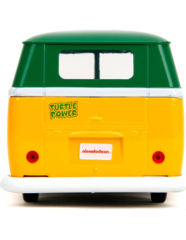 Jada Toys VW Bus TMNT 1961 - Modelo Metal 1:32 Detallado