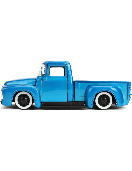 Coche de metal fundido Jada Toys 1956 Ford F-100 Azul/Blanco Coche de metal fundido Jada Toys 1956 Ford F-100 Azul/Blanco
