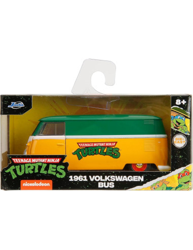 Jada Toys VW Bus TMNT 1961 - Modelo Metal 1:32 Detallado