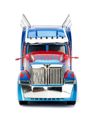 Juguete JADA Transformers Optimus Prime 1:24 Metal Azul y Rojo