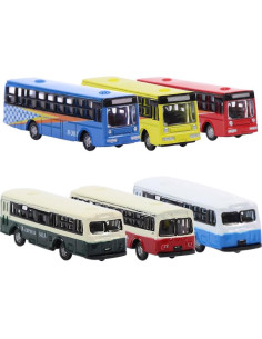 Set de 6 Autobuses de Fundición Escala N evemodel 1:160 2