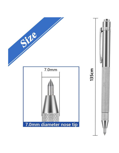 Herramienta de Marcado Wolfride 2 Pcs Carburo Tungsteno