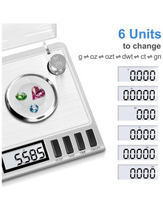 Báscula Digital Fuzion KD-50, 50g/0.001g, Joyería y Medicina 2