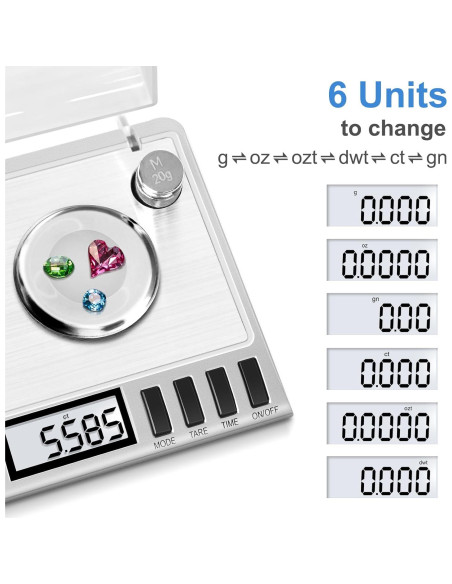 Báscula Digital Fuzion KD-50, 50g/0.001g, Joyería y Medicina