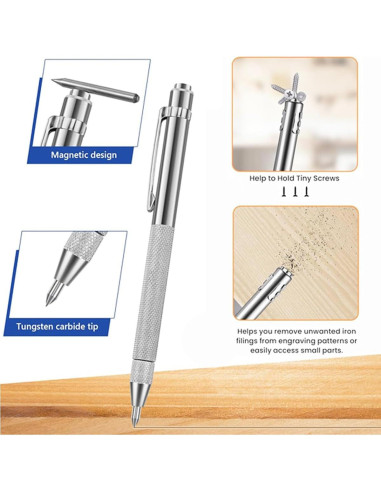 Herramienta de Marcado Wolfride 2 Pcs Carburo Tungsteno