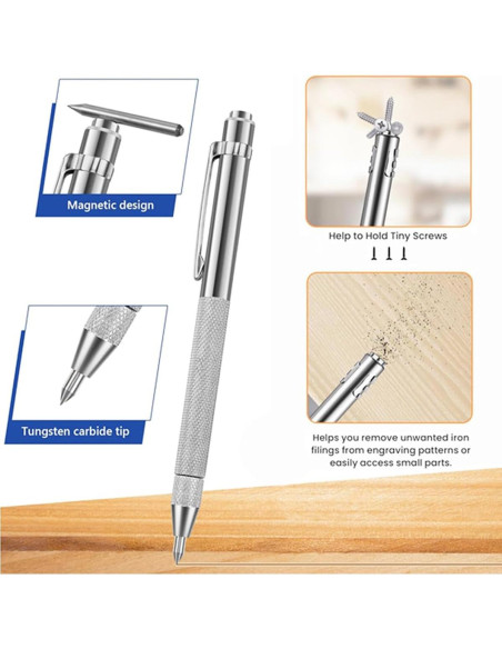 Herramienta de Marcado Wolfride 2 Pcs Carburo Tungsteno