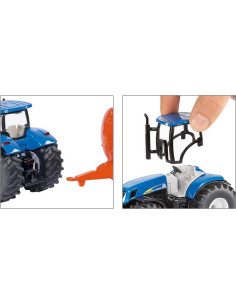 Tractor Siku 1945 New Holland con Tanque de Eje Simple 1:50 2