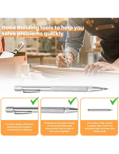 Herramienta de Marcado Wolfride 2 Pcs Carburo Tungsteno