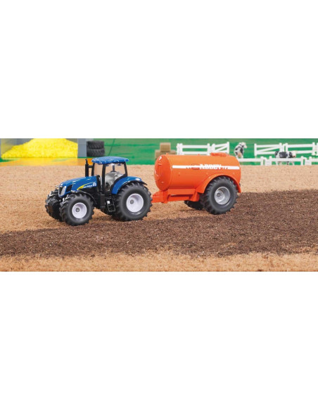 Tractor Siku 1945 New Holland con Tanque de Eje Simple 1:50 Tractor Siku 1945 New Holland con Tanque de Eje Simple 1:50