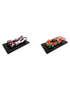 Conjunto 2 Coches Le Mans Spark 1:43 Toyota TS050 + Mazda 787B