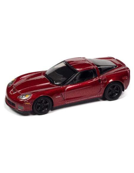 Coche Diecast Johnny Lightning Chevrolet Corvette Z06 Rojo 1:64
