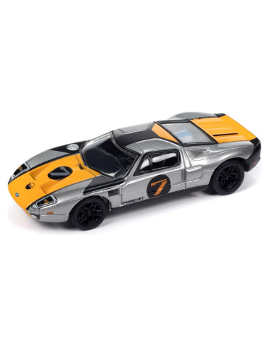 Coche Diecast Johnny Lightning Ford GT 2005 Gris 1:64