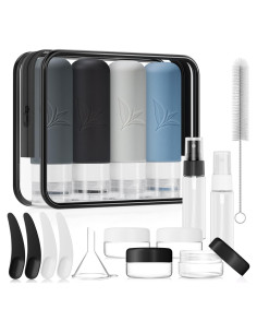 Juego de Botellas de Silicona 18 Piezas JBYAMUS A Prueba de Fugas