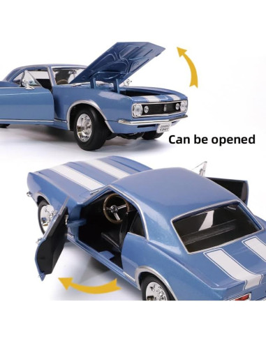 Chevrolet Camaro Z28 1967 a Escala 1:18 Diecast Azul