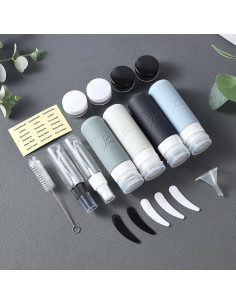 Juego de Botellas de Silicona 18 Piezas JBYAMUS A Prueba de Fugas 2