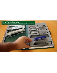 Conjunto de 3 Vagones Bi-Nivel Kato USA Chicago Metra 106-8703 2