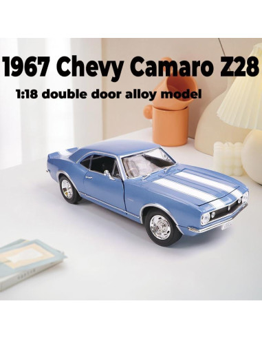 Chevrolet Camaro Z28 1967 a Escala 1:18 Diecast Azul